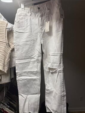 Good American white jeans